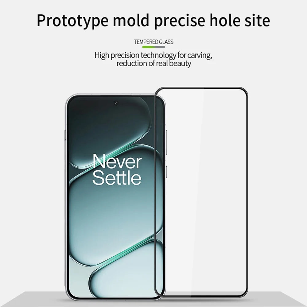 MOFI for OnePlus Ace 6T 5G / OnePlus 15R 5G / OnePlus Ace 6 5G Screen Protector  9H 3D Curved Full Glue Full Coverage Tempered Glass Film - Black - 3