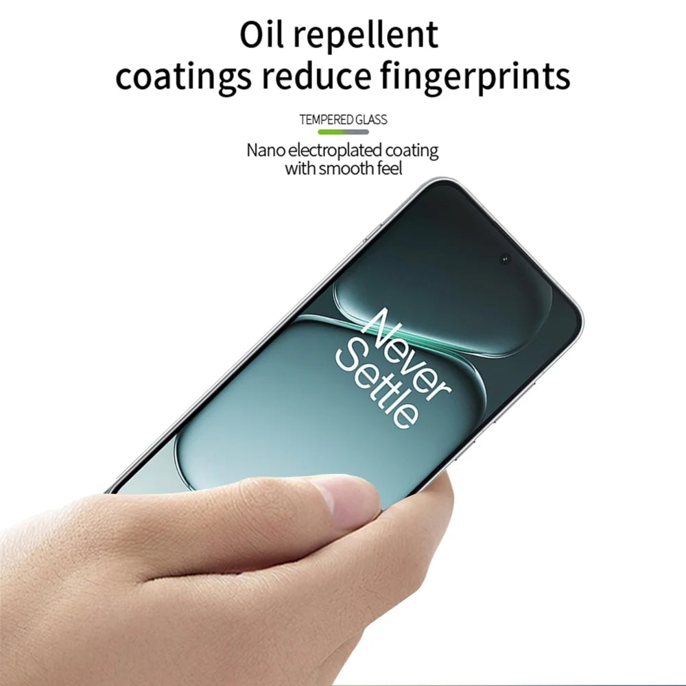 MOFI for OnePlus Ace 6T 5G / OnePlus 15R 5G / OnePlus Ace 6 5G Screen Protector  9H 3D Curved Full Glue Full Coverage Tempered Glass Film - Black - 4
