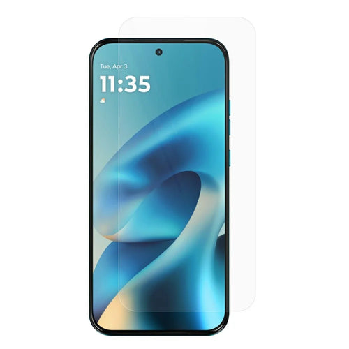 AMORUS For Motorola Moto G87 5G High Aluminum-silicon Glass Film Anti-Scratch 2.5D Arc Edge Screen Protector, NOT Complete Covering - Transparent - 1