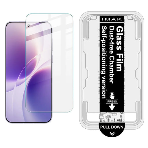 IMAK H Series For vivo X300s 5G Tempered Glass Screen Protector Easy Installation Film with Auto Dust-Remove Tool - Transparent Kit (NOT Complete Covering) (Fingerprint Unlock) - 1