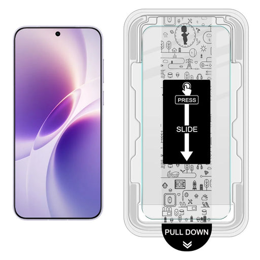 IMAK H Series For vivo X300s 5G Tempered Glass Screen Protector Easy Installation Film with Auto Dust-Remove Tool - Transparent Kit (NOT Complete Covering) (Fingerprint Unlock) - 2