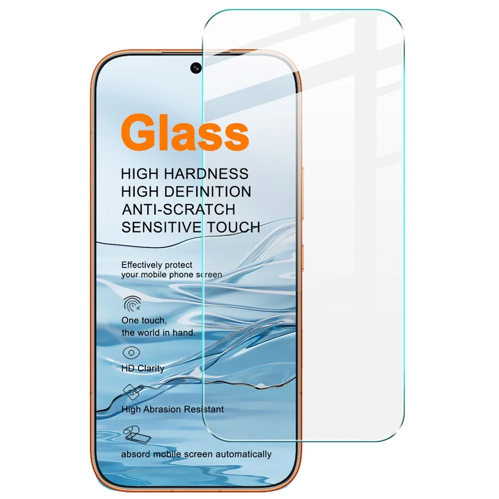 IMAK H Series For Honor 600 5G  /  600 Pro 5G Screen Protector Tempered Glass Film (Not Complete Coverage) (Fingerprint Unlock) - Transparent - 2