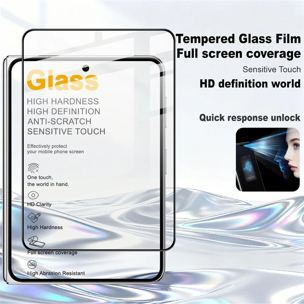 IMAK Pro+ Series For Huawei Pura X Max Tempered Glass Full Screen Protector Sensitive Touch Film - Transparent - 3