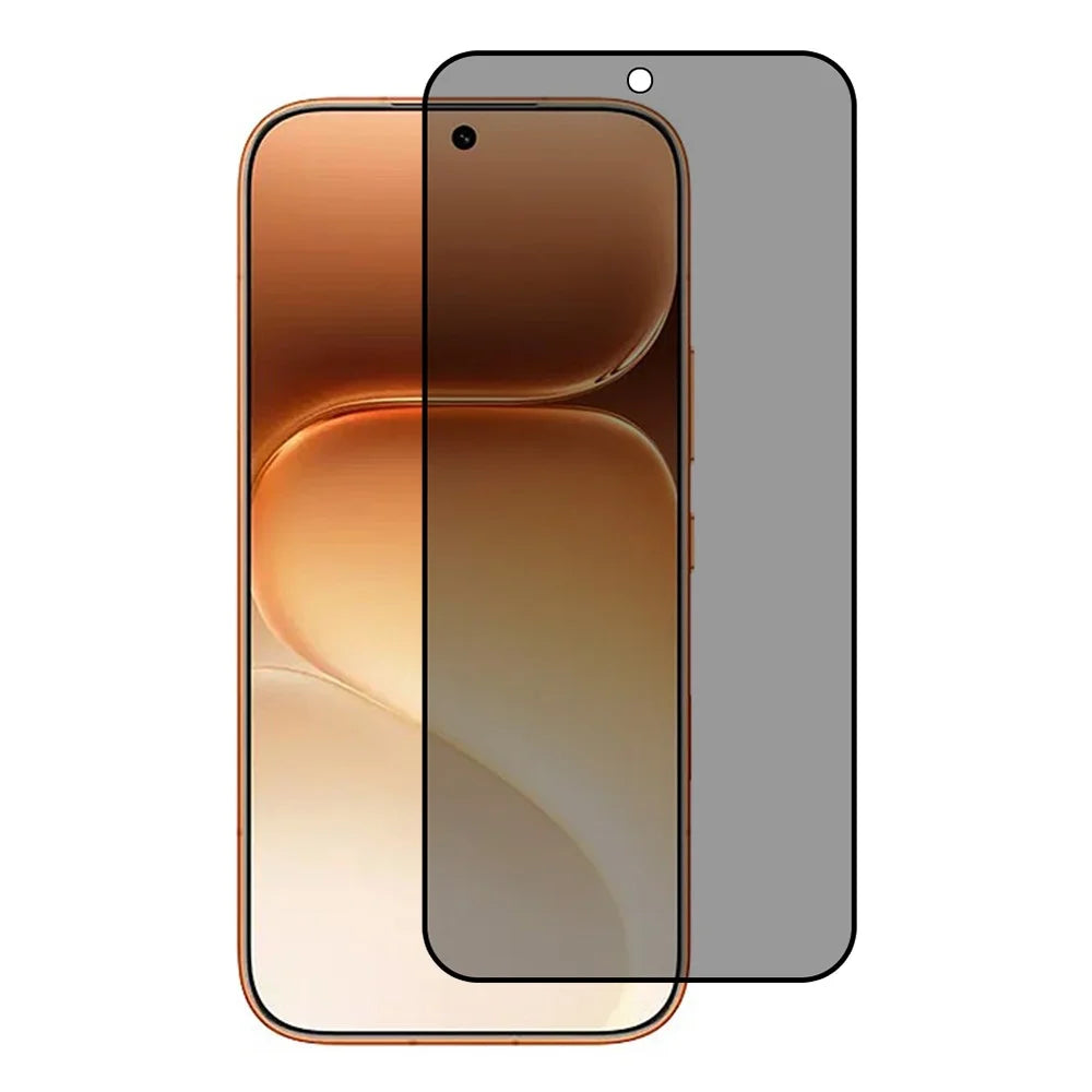 For Honor 600 Pro 5G / 600 5G Anti-Peep Tempered Glass Full Covering Silk Printing Screen Protector - 1
