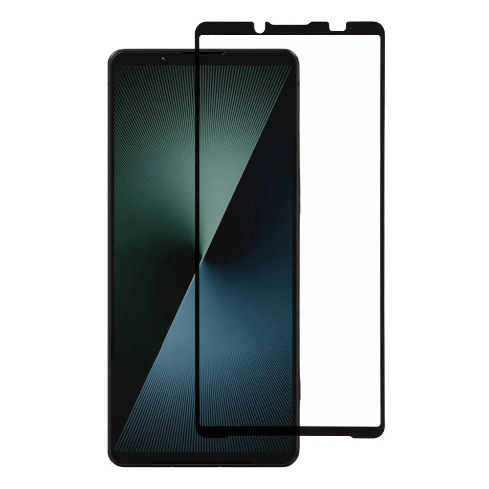 For Sony Xperia 1 VIII Screen Protector Silk Printing Full Glue Full Coverage Tempered Glass Screen Film - 1