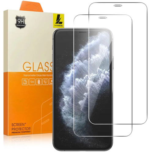 LAJABONI 2Pcs HD Clear Screen Protector For iPhone 11 Pro  /  X  /  XS 5.8 inch Anti-Explosion 2.5D Arc Edge Not Complete Covering Tempered Glass Screen Film - Transparent - 1