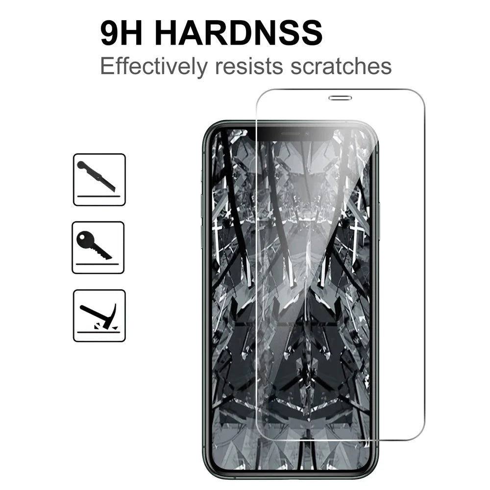 LAJABONI 2Pcs HD Clear Screen Protector For iPhone 11 Pro Max  /  XS Max 6.5 inch Anti-Explosion 2.5D Arc Edge Not Complete Covering Tempered Glass Screen Film - Transparent - 3