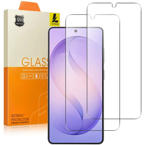 LAJABONI 2Pcs For Samsung Galaxy S26 HD Clear Screen Protector Anti-Explosion 2.5D Arc Edge Not Complete Covering Tempered Glass Screen Film - Transparent - 1