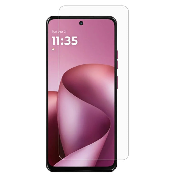 For Motorola Moto G47 5G Screen Protector 0.3mm Arc Edge Tempered Glass Film, Not Complete Coverage - Transparent - 1