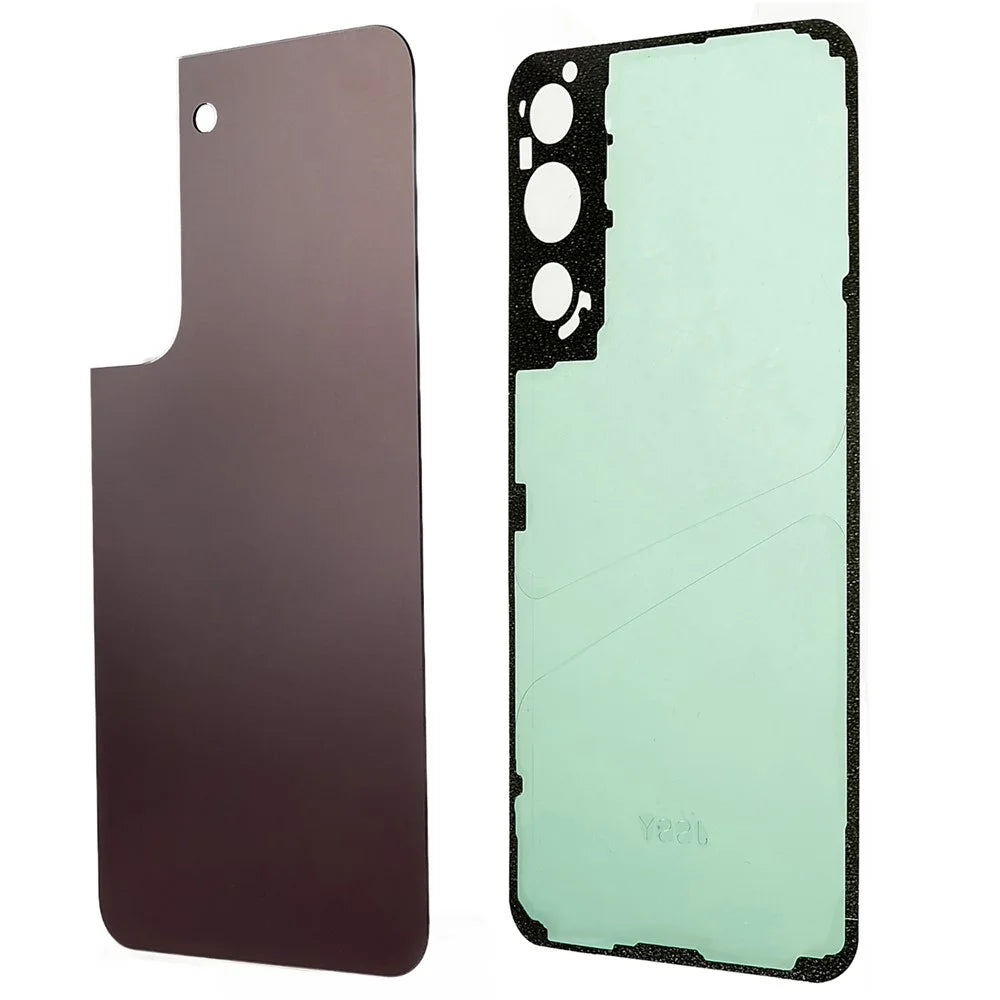 For Samsung Galaxy S22 5G S901 Battery Housing Cover with Adhesive Sticker Replacement Parts - Burgundy - 1