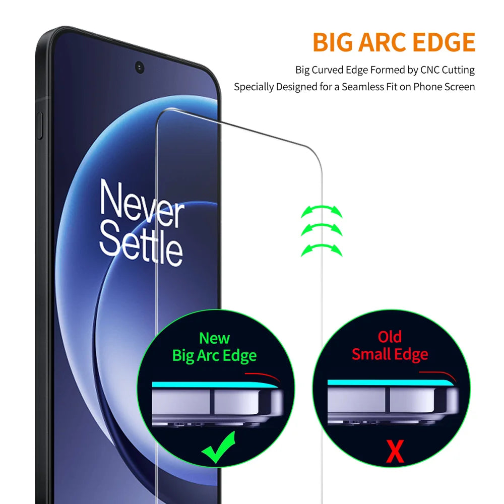 HAT PRINCE for OnePlus Nord CE6 5G / Nord 6 5G / Turbo 6V 5G / Turbo 6 5G  ENKAY  Screen Protector 9H Full Glue High Aluminum-Silicon Glass Film (NOT Complete Covering) - Transparent - 4