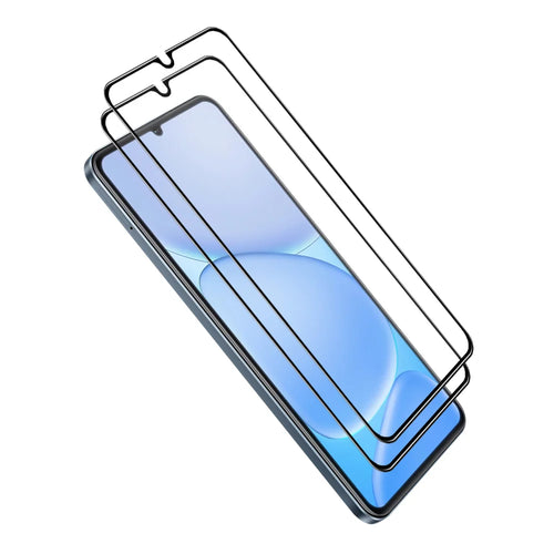 HAT PRINCE for Realme Note 80 4G ENKAY  2Pcs Screen Protector 9H Silk Printing 0.26mm Full Glue Full Coverage Tempered Glass Film - Transparent - 1