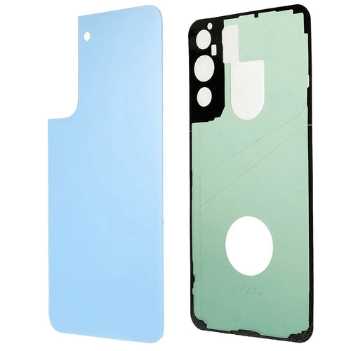 For Samsung Galaxy S22+ 5G S906 Battery Housing Cover with Adhesive Sticker Phone Replacement Parts - Baby Blue - 1