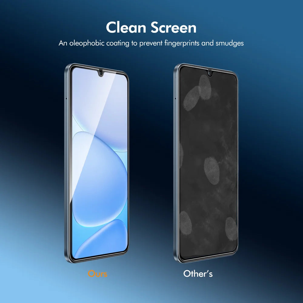 HAT PRINCE for Realme Note 80 4G ENKAY  Screen Protector 9H Silk Printing 0.26mm Full Glue Full Coverage Tempered Glass Film - Transparent - 3