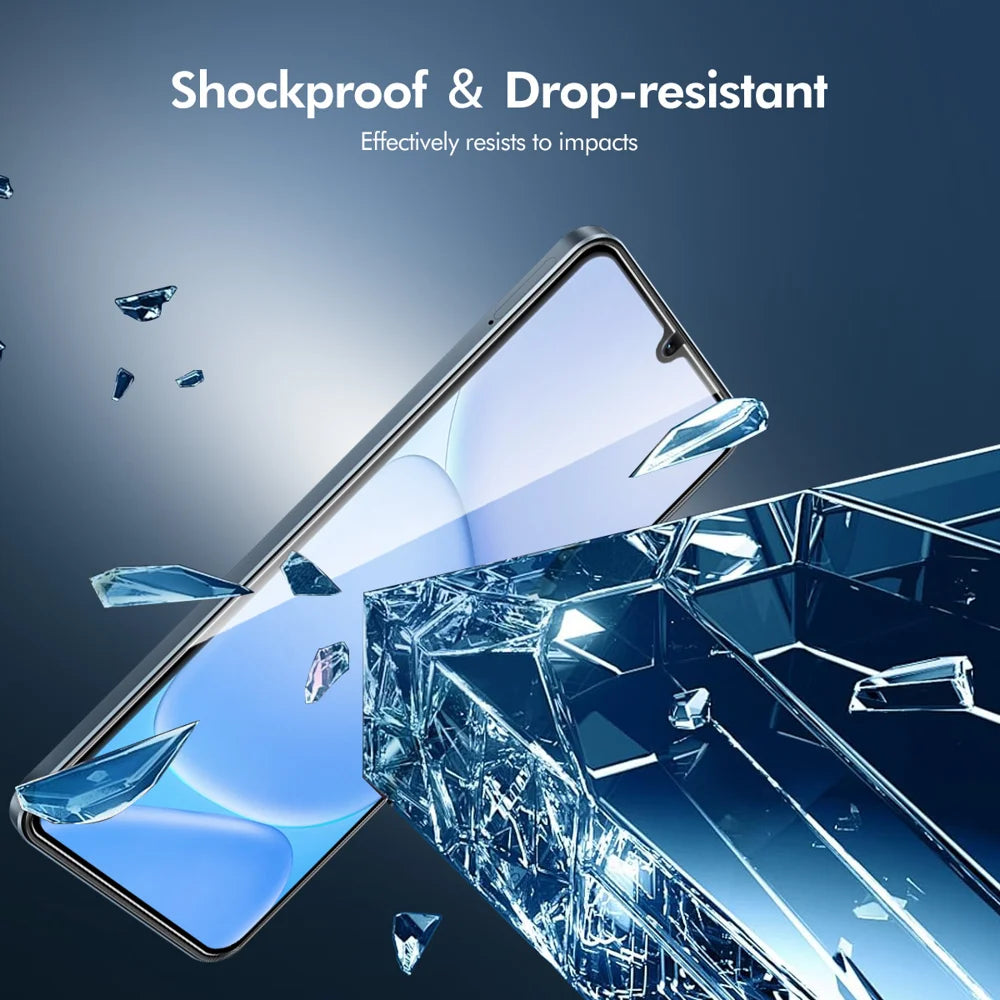 HAT PRINCE for Realme Note 80 4G ENKAY  Screen Protector 9H Silk Printing 0.26mm Full Glue Full Coverage Tempered Glass Film - Transparent - 4