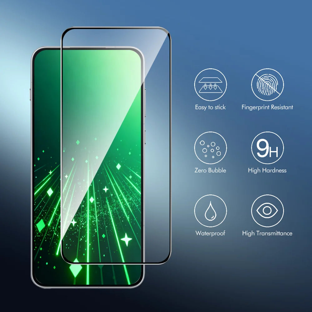 HAT PRINCE for Huawei nova 15 Max ENKAY  Screen Protector 9H Silk Printing 0.26mm Full Glue Full Coverage Tempered Glass Film - Transparent - 2