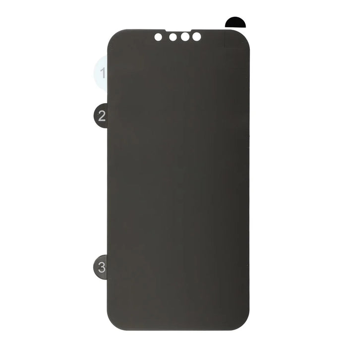 Anti-Spy Screen Protector For iPhone 17e / 16e / 14 , TPU Matte Screen Protective Hydrogel Film - Black - 2