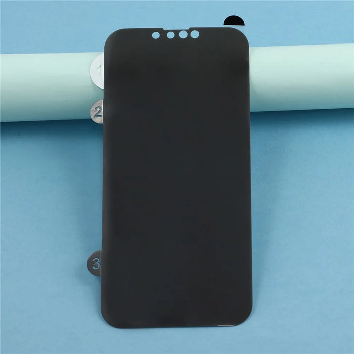 Anti-Spy Screen Protector For iPhone 17e / 16e / 14 , TPU Matte Screen Protective Hydrogel Film - Black - 7