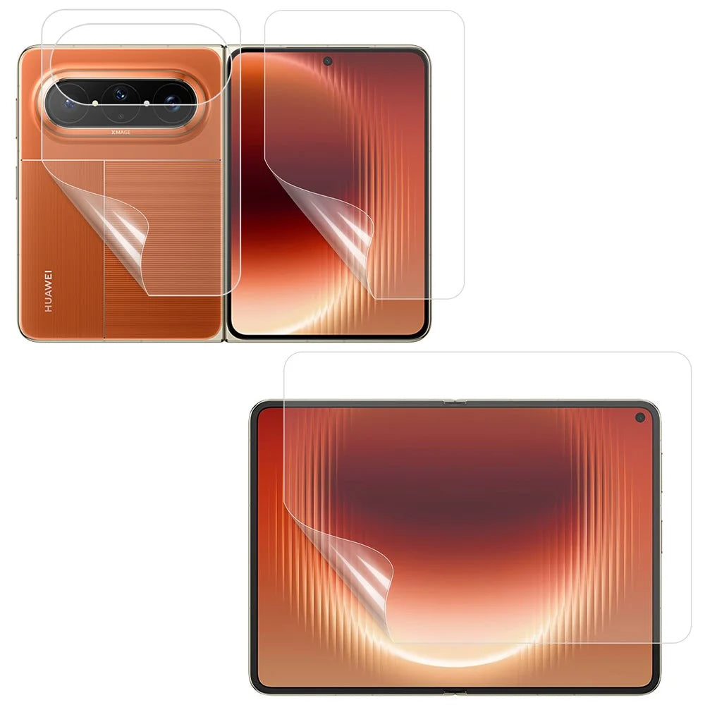 For Huawei Pura X Max Hydrogel Film Set Matte Anti-fingerprint Front + Inside + Back Cover TPU Screen Protector - 1