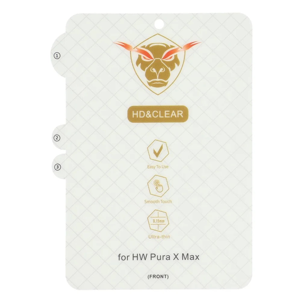 1 Set For Huawei Pura X Max Screen Protector Inside + Front + Back Cover Clear TPU Film - 6