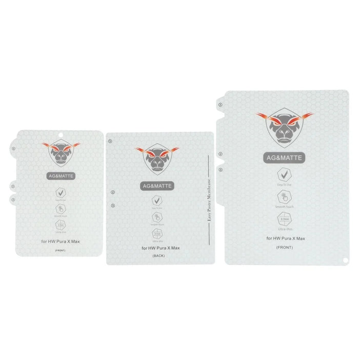 1 Set For Huawei Pura X Max Screen Protector Inside + Front + Back Cover Matte TPU Film - 4