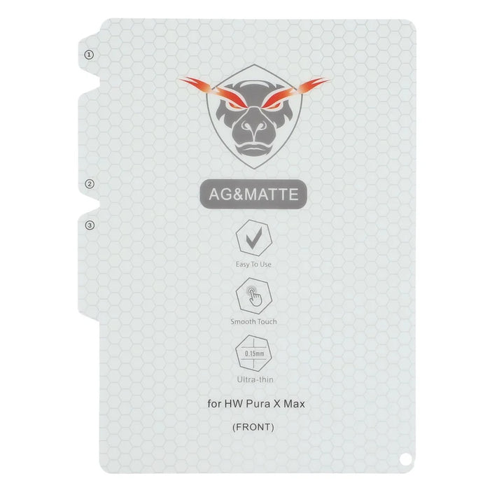 1 Set For Huawei Pura X Max Screen Protector Inside + Front + Back Cover Matte TPU Film - 7