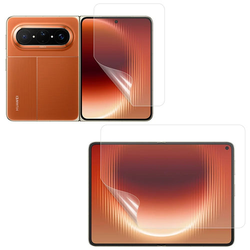 1 Set Protective Film For Huawei Pura X Max Front and Inside Full Cover Ultra Clear Hydrogel TPU Protector - 1