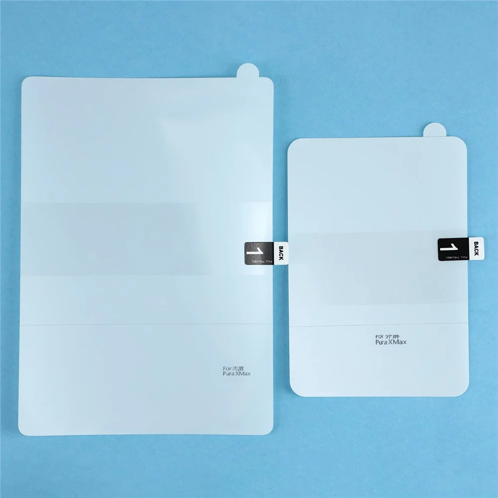 1 Set Protective Film For Huawei Pura X Max Front and Inside Full Cover Ultra Clear Hydrogel TPU Protector - 7