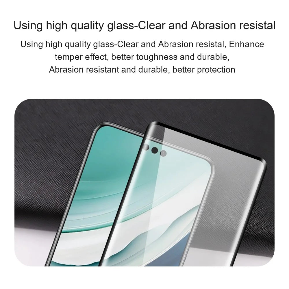 AMORUS For Huawei Pura 90 Pro Max Full Screen Protector Anti-Shatter Full Glue Tempered Glass Film - Black - 6