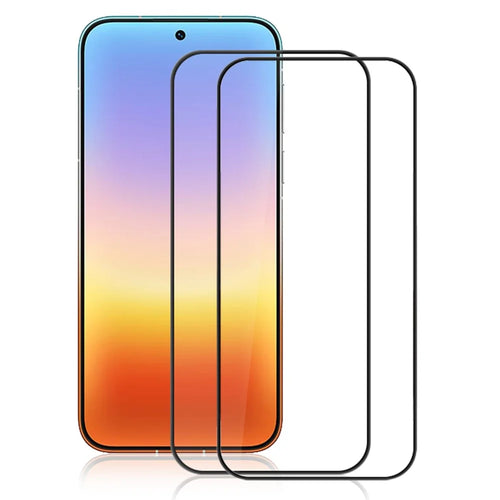 AMORUS 2Pcs For Huawei Pura 90 Pro Max Full Screen Protector Shatterproof Silk Printing Full Glue Tempered Glass Film - Black - 1