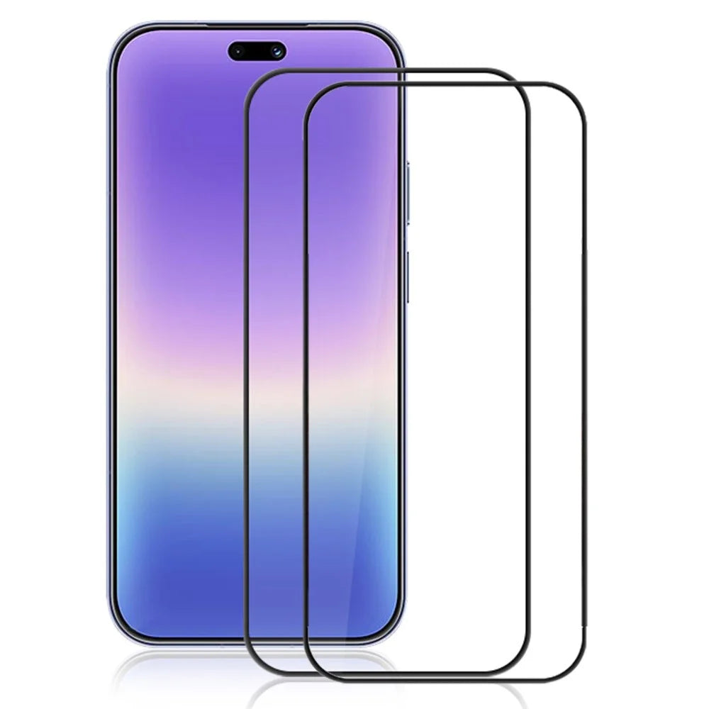 AMORUS 2Pcs For Huawei Pura 90 Full Screen Protector Shatterproof Silk Printing Full Glue Tempered Glass Film - Black - 1