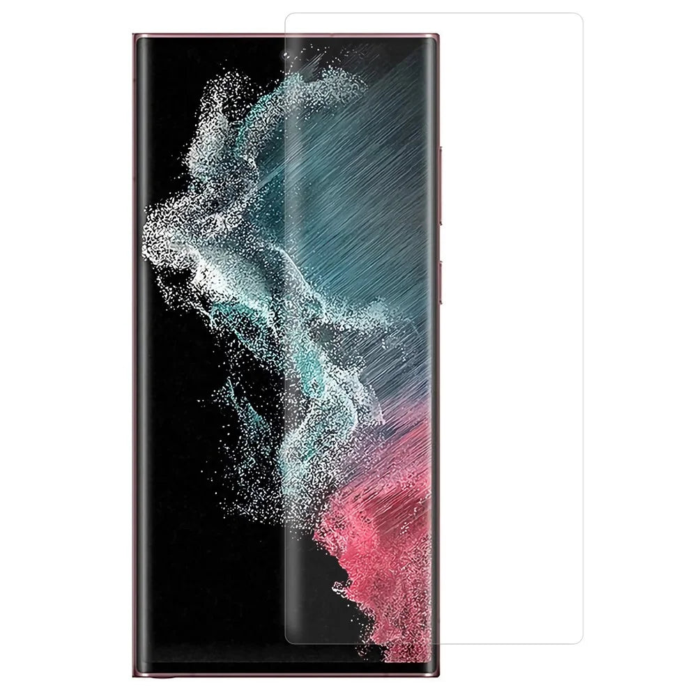 RURIHAI For Samsung Galaxy S23 Ultra 3D Curved UV Liquid AGC Glass Protective Film Ultra Clear Full Cover Screen Protector - 1