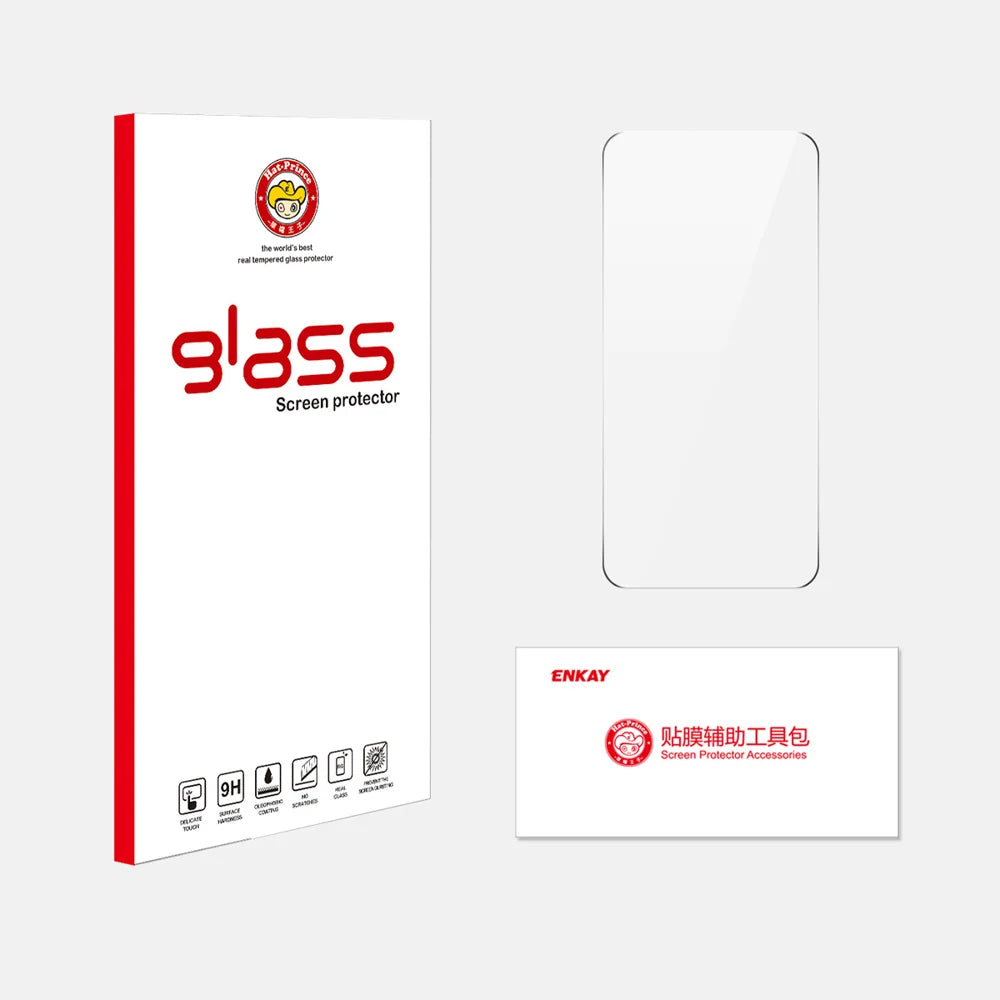 HAT PRINCE for Honor 600 5G ENKAY  Screen Protector Fingerprint Unlock 0.18mm High Aluminum-silicon Glass (Not Complete Cover) - Transparent - 7