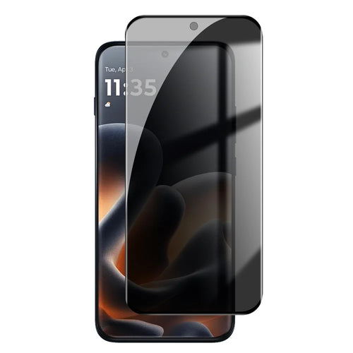 For Motorola Edge 70 Pro 5G Anti Spy Privacy Full Screen Protector Black Edge High Aluminium-silicon Glass Film - Black - 1