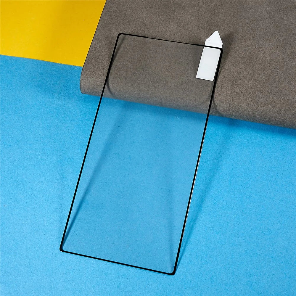 RURIHAI For Samsung Galaxy S23 Ultra AGC Glass Screen Protector HD 3D Curved Full Covering Full Glue Anti-scratch Film Support Fingerprint Unlock - 3