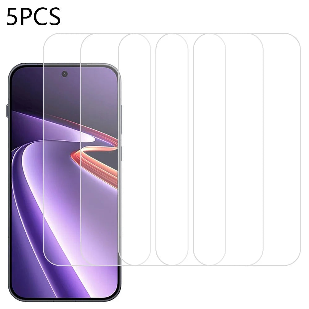 5Pcs For OnePlus Ace 6 Ultra 5G Front Screen Protector 0.3mm 2.5D Tempered Glass Film, Not Full Covering - Transparent - 1