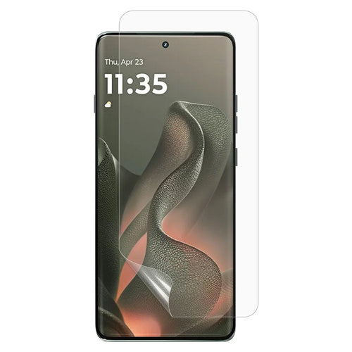 For Motorola Edge (2026) Screen Film PET Bubble Free Ultra Clear Screen Protector, NOT Complete Covering - Transparent - 1