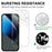 LAJABONI 2Pcs For Google Pixel 8a HD Clear Screen Protector Anti-Explosion 2.5D Arc Edge Not Complete Covering Tempered Glass Screen Film - Transparent - 4