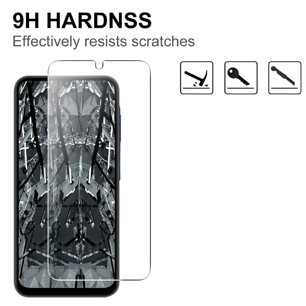 LAJABONI 2Pcs For Samsung Galaxy A16 4G  /  A16 5G HD Clear Screen Protector Anti-Explosion 2.5D Arc Edge Not Complete Covering Tempered Glass Screen Film - Transparent - 3