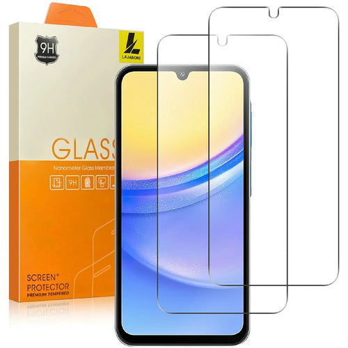 LAJABONI 2Pcs For Samsung Galaxy A26 5G HD Clear Screen Protector Anti-Explosion 2.5D Arc Edge Not Complete Covering Tempered Glass Screen Film - Transparent - 1