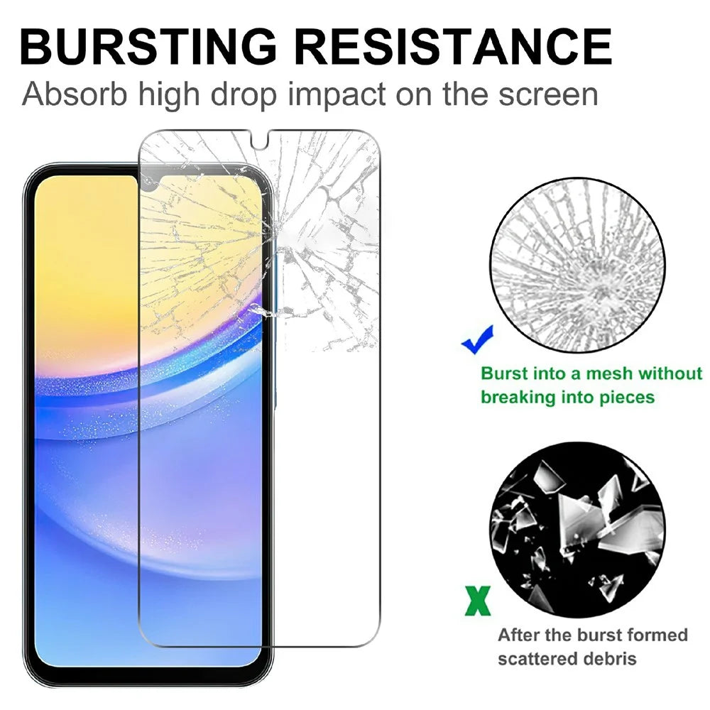 LAJABONI 2Pcs For Samsung Galaxy A26 5G HD Clear Screen Protector Anti-Explosion 2.5D Arc Edge Not Complete Covering Tempered Glass Screen Film - Transparent - 4