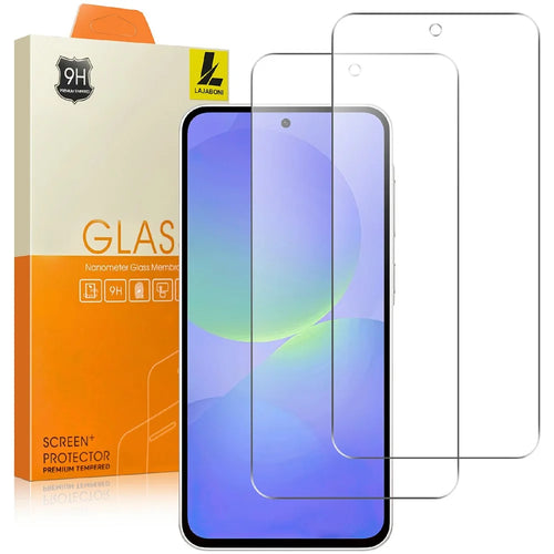 LAJABONI 2Pcs For Samsung Galaxy S23 FE HD Clear Screen Protector Anti-Explosion 2.5D Arc Edge Not Complete Covering Tempered Glass Screen Film - Transparent - 1