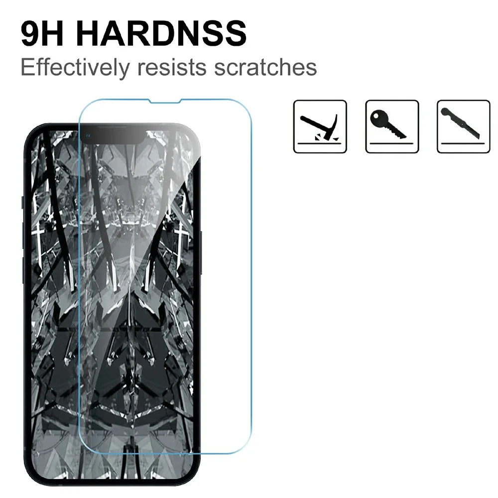 LAJABONI 2Pcs For iPhone 13 Pro Max HD Clear Screen Protector Anti-blue-ray Not Complete Covering Tempered Glass Screen Film - Transparent - 3