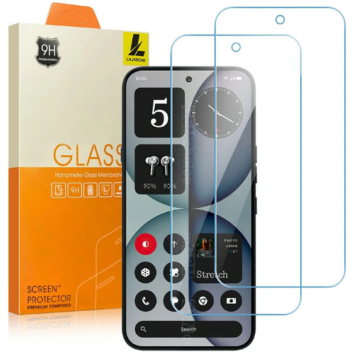 LAJABONI 2Pcs For Nothing Phone (3a) Pro HD Clear Screen Protector Anti-blue-ray Not Complete Covering Tempered Glass Screen Film - Transparent - 1