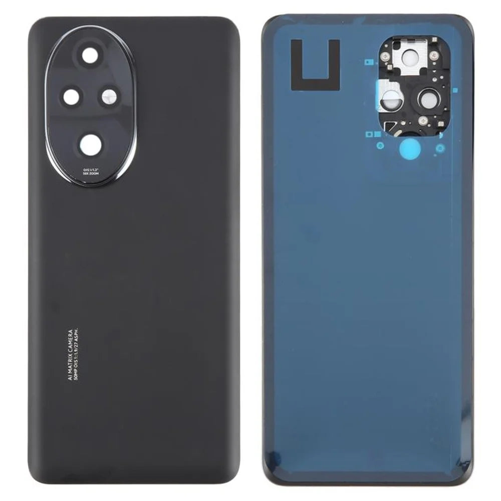 For Honor 200 Pro 5G OEM Battery Housing with Camera Lens Cover - Black - 1
