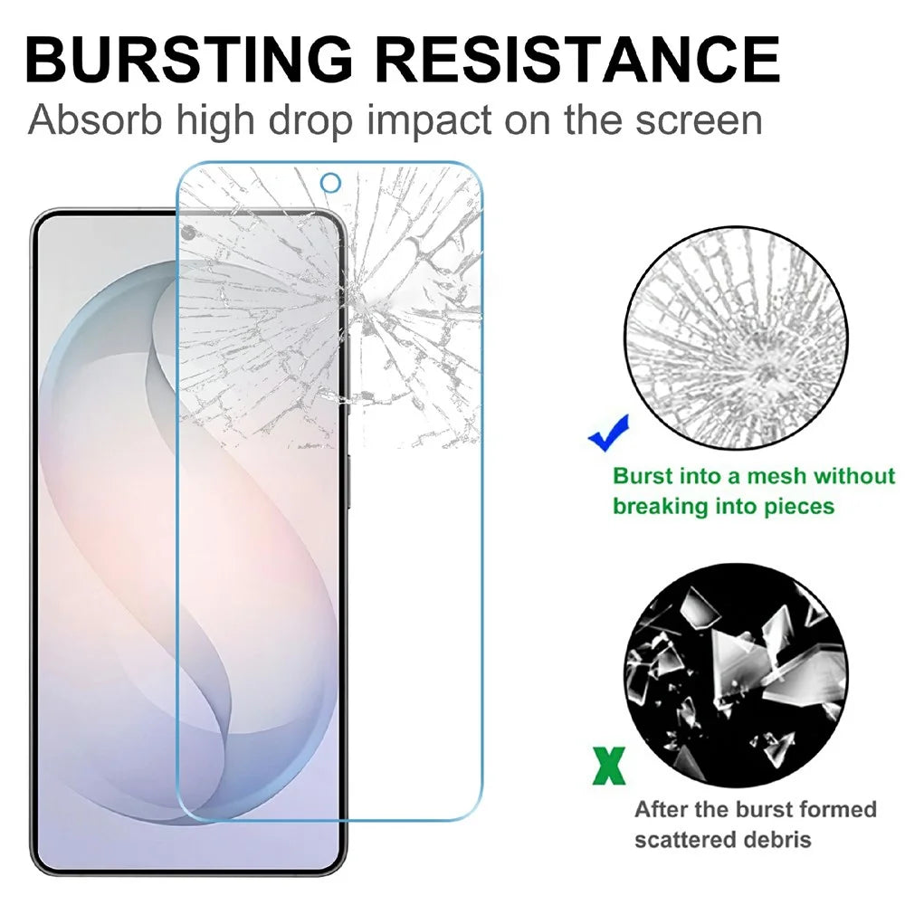 LAJABONI 2Pcs For Samsung Galaxy A57 5G HD Clear Screen Protector Anti-blue-ray Not Complete Covering Tempered Glass Screen Film - Transparent - 4