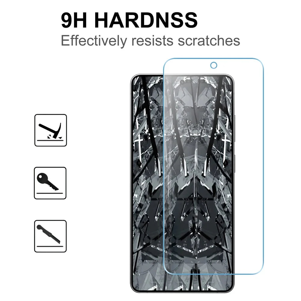 LAJABONI 2Pcs For Samsung Galaxy S21 FE 5G HD Clear Screen Protector Anti-blue-ray Not Complete Covering Tempered Glass Screen Film - Transparent - 3
