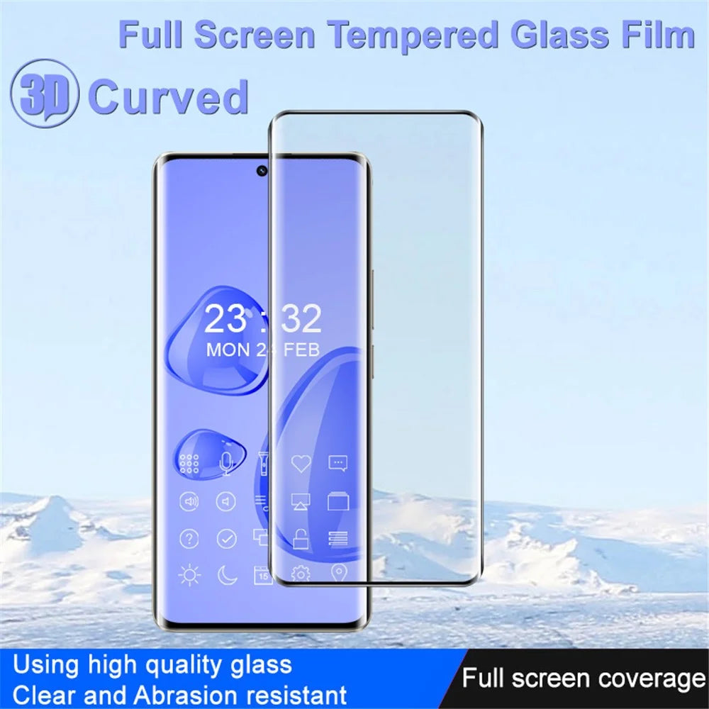 IMAK For Realme 10 Pro+ 5G (China) Anti-explosion 3D Curved HD Tempered Glass Film Side Glue Full Coverage Anti-scratch Screen Protector - 4