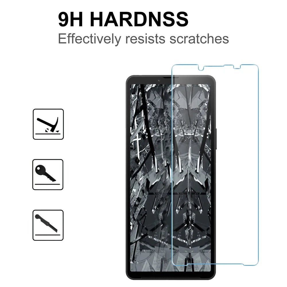 LAJABONI 2Pcs For Sony Xperia 10 VI HD Clear Screen Protector Anti-blue-ray Not Complete Covering Tempered Glass Screen Film - Transparent - 3