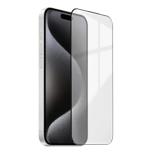 For iPhone 15 Pro Max Corning Gorilla Glass Full Screen Protector 9H Hardness Anti-Fingerprint Silk Printing Film - Transparent - 1